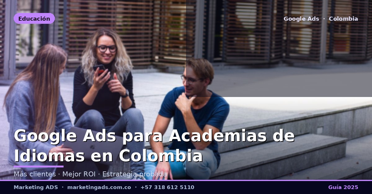 Google Ads para Academias de Idiomas y Cursos de Inglés en Colombia: Guía Definitiva 2025