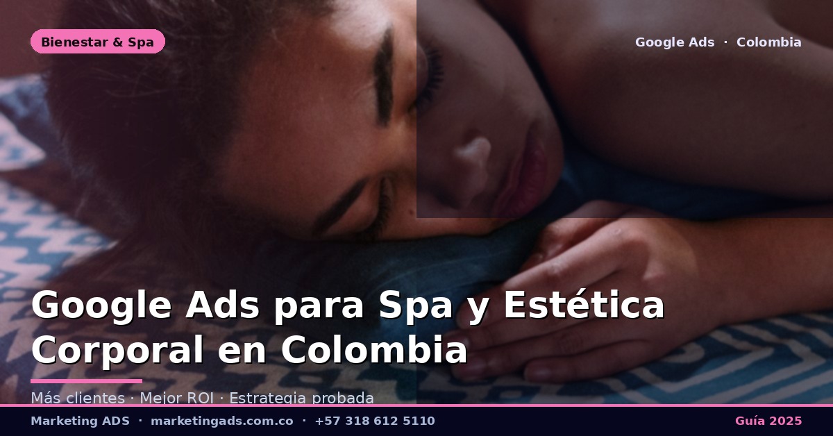 Google Ads para Centros de Estética Corporal y Spa en Colombia: Guía Definitiva 2025