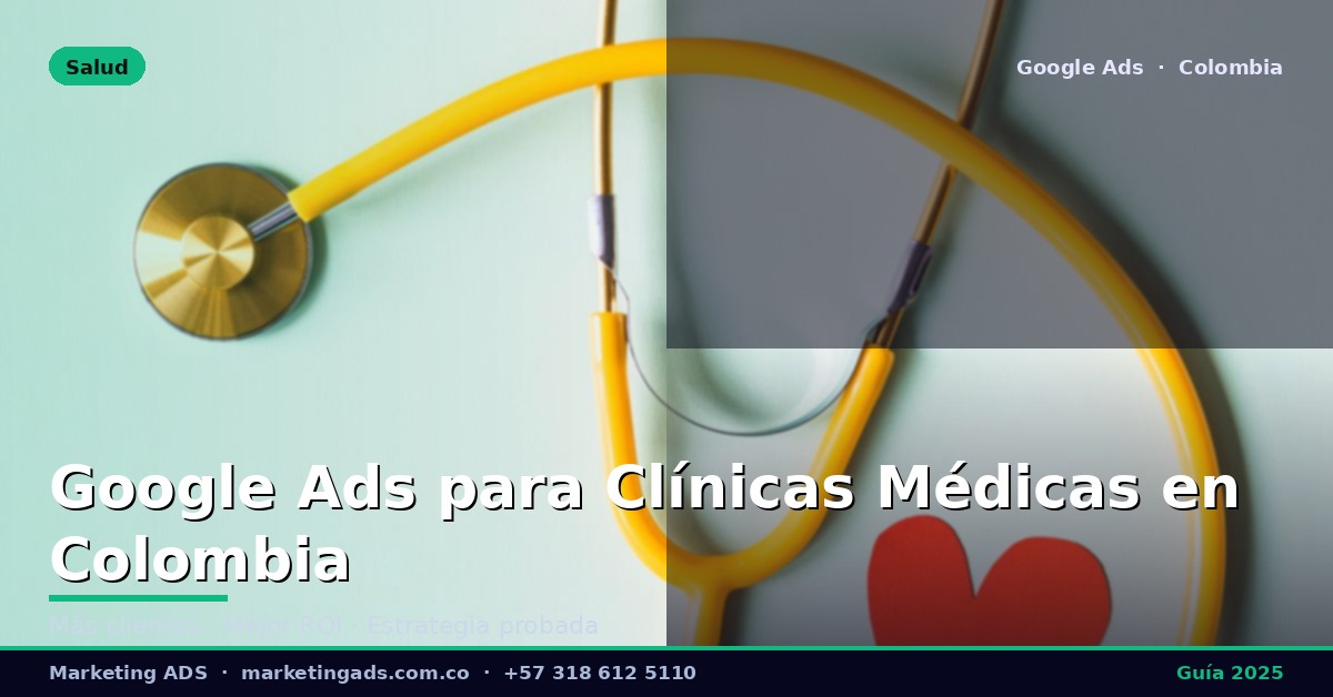 Google Ads para Clínicas Médicas y Consultorios en Colombia: Guía Definitiva 2025