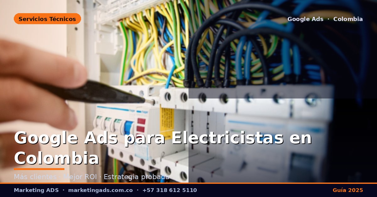 Google Ads para Electricistas en Colombia: Guía Definitiva 2025