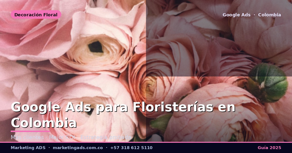 Google Ads para Floristerías y Decoración Floral en Colombia: Guía Definitiva 2025