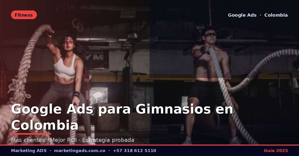 Google Ads para Gimnasios y Centros Fitness en Colombia: Guía Definitiva 2025