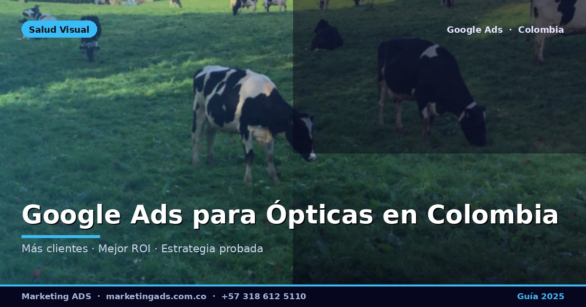 Google Ads para Ópticas y Centros de Visión en Colombia: Guía Definitiva 2025
