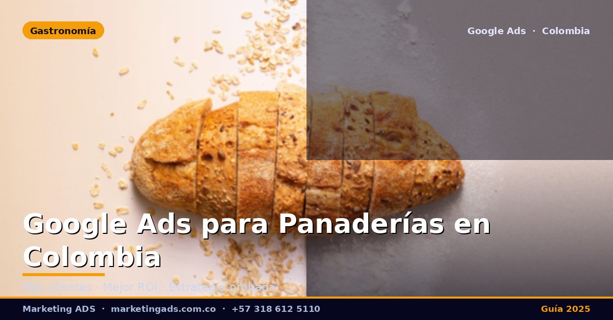 Google Ads para Panaderías y Pastelerías en Colombia: Guía Definitiva 2025