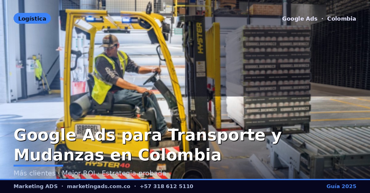 Google Ads para Empresas de Transporte y Mudanzas en Colombia: Guía Definitiva 2025